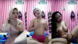 Jilbab Basah Remasan Payudara Dari Pacar