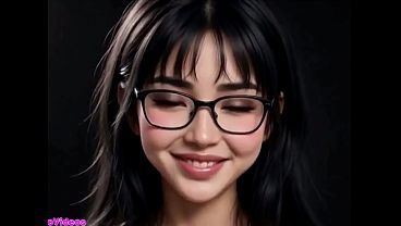 Gadis Tiongkok Cantik Menjulurkan Lidah Menggoda Dalam Animasi Ai