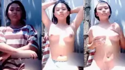 Abg Imut Cantik Lagi Mandi, Basah Kuyup Bikin Ngaceng.