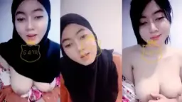 Nella Si Jilbab Nakal, Remas-remas Toket Montok Gede.