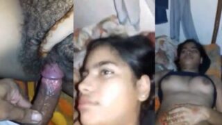 Cowok Desi Nembak Cewek Kampung, Memek Bulu Lebatnya Diobok-obok.
