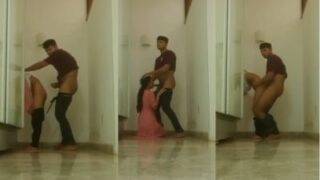 Cowok Sama Ceweknya Lagi Ngewe Berdiri Di Lorong, Bikin Basah Semua.