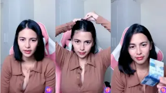 Live Miss Almira, Kelihatan Banget Belahan Toketnya, Bikin Makin Pengen.